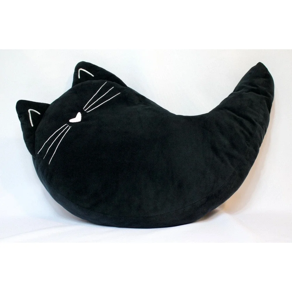 The Big One Black White Cat Throw Pillows Plush Yin and‎ Yang